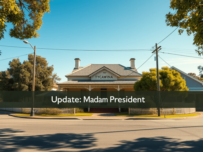 Update For: MADAM&nbsp;PRESIDENT